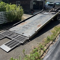 積載車 三菱 キャンター マニ割り 4M51 6速 キャリアカー レッカー エルフ ダイナ デュトロの画像