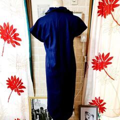 NARACAMICIE(ナラカミーチェ)  揺らめく襟元が華やかなワンピース、いかがでしょうか？の画像