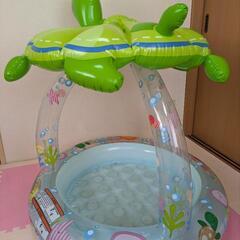 プール　カメ　屋根つき　子ども用の画像