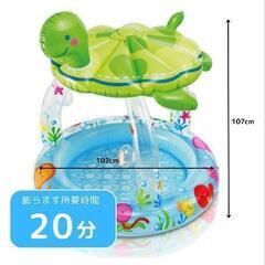 プール　カメ　屋根つき　子ども用の画像