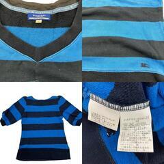 186000 BURBERRY バーバリー フリース、スウェット、　Tシャツ ブラック、オレンジ、ブルー キッズ 3点まとめ売り [250317HM130015]の画像