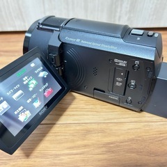 【美品】23年製 SONY 4K FDR-AX45A 元箱・互換バッテリー2本・カメラバッグ付きの画像