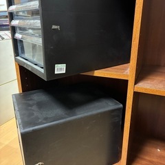 レターケース　黒2つの画像