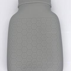 シリコン 湯たんぽ ニットカバー グレー 保冷両用 1100ml 鹿の画像