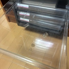 レターケース　黒2つの画像