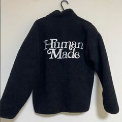 HUMAN MADE×girls don't cry フリース ブラック の画像