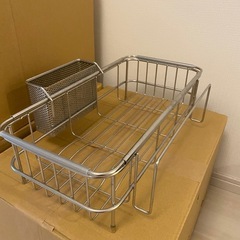 【取引中】収納バスケット＆KEYUCAクチーナ2wayドレーナー セットの画像