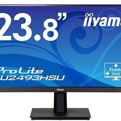 【美品】液晶ディスプレイ iiyama モニター　23.8インチ　type-C↔︎HDMI変換ケーブル1.8m付きの画像