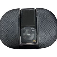 186001 現状品 SONY ソニー オーディオアクセサリー ウォークマン NW-S754  SRS-NWGT015  ブラック 付属品付き スピーカー付き 箱入り [250115HM130152]の画像