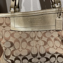 【お盆限定出品】COACH コーチ トートバッグ シグネチャー スエードの画像