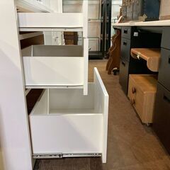 【愛品館 市原店】ニトリ｜コパン100KB｜スライド扉キッチンボードの画像