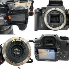 186000 現状品 Canon キヤノン デジタルカメラ デジタル一眼レフカメラ EOS Kiss DigitalX  ブラック レンズ バッテリー ケースあり 付属品あり [250124HM270060]の画像