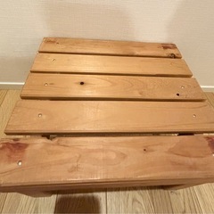 【決まりました】木製　台座　脚立の画像