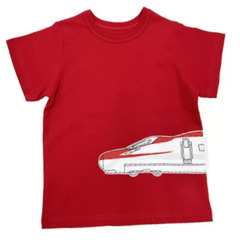 【配送可】JR EAST キッズ半袖Tシャツ4枚セット120cm こまち 4種類お買い得セット 子供服 夏シャツ コマチ新幹線 鉄道の画像