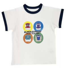 【配送可】JR EAST キッズ半袖Tシャツ4枚セット120cm こまち 4種類お買い得セット 子供服 夏シャツ コマチ新幹線 鉄道の画像