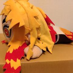 鬼滅の刃 メガジャンボ寝そべりぬいぐるみ 煉獄杏寿郎の画像
