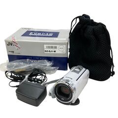 186000 現状品 JVC ジェイブイシー ビデオカメラ GZ-EJ1-W  ホワイト [250529HM220105]の画像