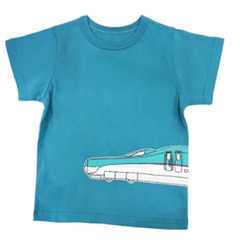 【配送可】JR EAST キッズ半袖Tシャツ4枚セット110cm はやぶさ 4種類お買い得セット 子供服 夏シャツ ハヤブサ新幹線 鉄道の画像
