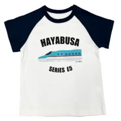 【配送可】JR EAST キッズ半袖Tシャツ4枚セット110cm はやぶさ 4種類お買い得セット 子供服 夏シャツ ハヤブサ新幹線 鉄道の画像