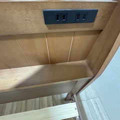 セミダブル　ベッドフレーム　マットレス付きの画像