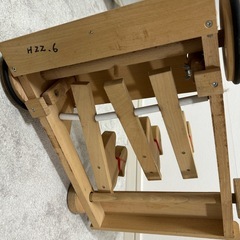 カタカタ　手押し車　木製　アヒルの画像