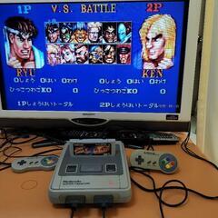 動作確認済み 任天堂 スーパーファミコン 本体 コントローラー2個 ACアダプター AVケーブルの画像