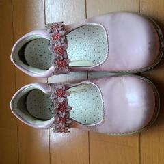 17㎝　クラークス　フォーマルシューズ　ピンクの画像