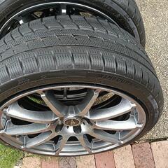 2022年製  225/40R18スタッドレスタイヤ＆アルミホイール4本セットの画像