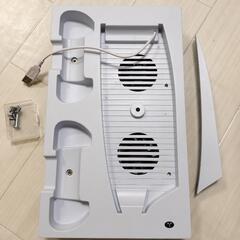 PS5 冷却スタンド ファン 縦置きスタンドの画像