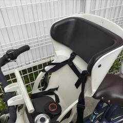 今週中 　非電動　フィデースDX  22インチ 6段変速 LEDオートライト 子供乗せ自転車 OGK　子供用椅子２台付きの画像