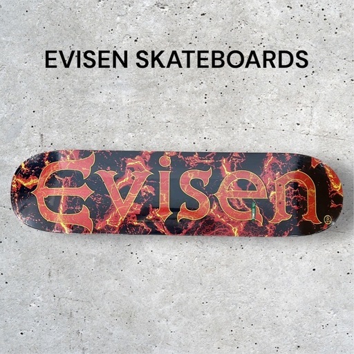 新品 Evisen Skateboards EVI-LOGO MAGMA 7.8