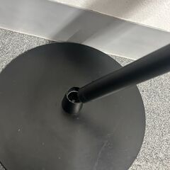 スリムテーブル 丸 円型 昇降式 （ブラウン）の画像