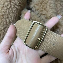 MAX MARA ショートテディ　バイカージャケット　キャメル　36の画像