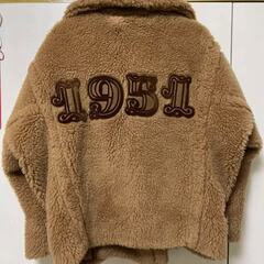 MAX MARA ショートテディ　バイカージャケット　キャメル　36の画像
