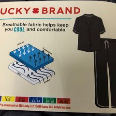 46）LUCKY BRAND ラッキーブランド ラウンジセット S グレーの画像
