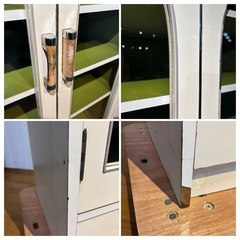 昭和レトロ 食器棚 10段 キッチンボード H 178cm 位の画像