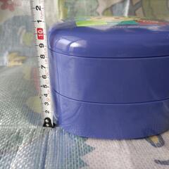 ミスド弁当箱2段（青）の画像