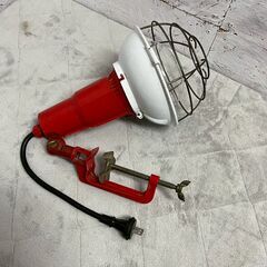 NIKKO 屋外用 投光器 ニッコー クランプ型 点灯確認済 屋外用照明 現場道具 DIY 白熱球 現場 大工道具 工具 Y2060の画像
