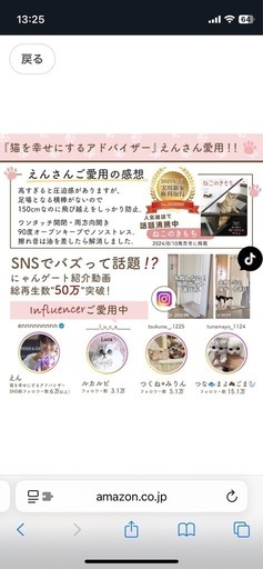 ⭐︎決まりました【にゃんゲート】 LIFAXIA ペットゲート