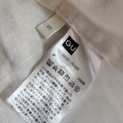 GU リネン100％ ざっくりゆるりと着られるシャツワンピース、いかがでしょうか？の画像