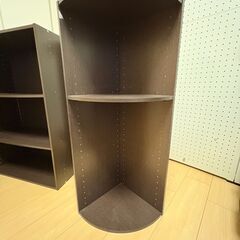 カラーボックス3点セット（ダークブラウン）の画像