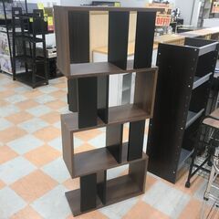 【ｼﾞｬﾝｸﾞﾙｼﾞｬﾝｸﾞﾙ金沢店】  ディスプレイラック 木目調/黒 W60×D24×H140 クリーニング済み												の画像