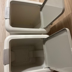 引き取り限定　ゴミ箱45L2点の画像