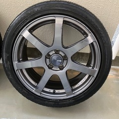 ENKEI PF07 17インチホイール4本 タイヤセットの画像