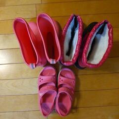 サンダル、長靴、スノーブーツ、まとめての画像