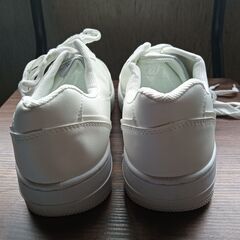 新品 25cm メンズ スニーカー ホワイト 厚底 男女兼用 シューズ 識別番号:【N270-S】の画像