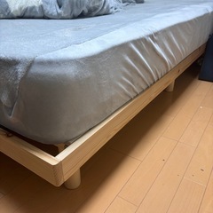 【受け取り者決まり】ベッド（ゼミダブル）＋マットレス付きの画像