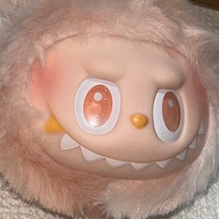 訳あり、ラブブ風の頭だけキーホルダー、おまけつきの画像