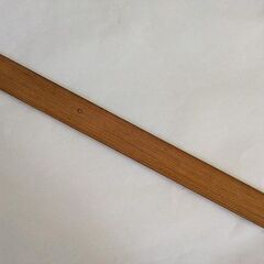 小学生の学用品・30㎝定規（竹製・使用品）・無記名の画像
