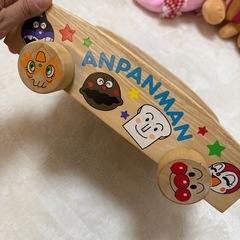 アンパンマン　知育玩具　積み木　木製の画像